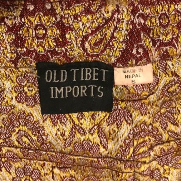 Silk Brocade Fringed Pants - Picture 5 of 5